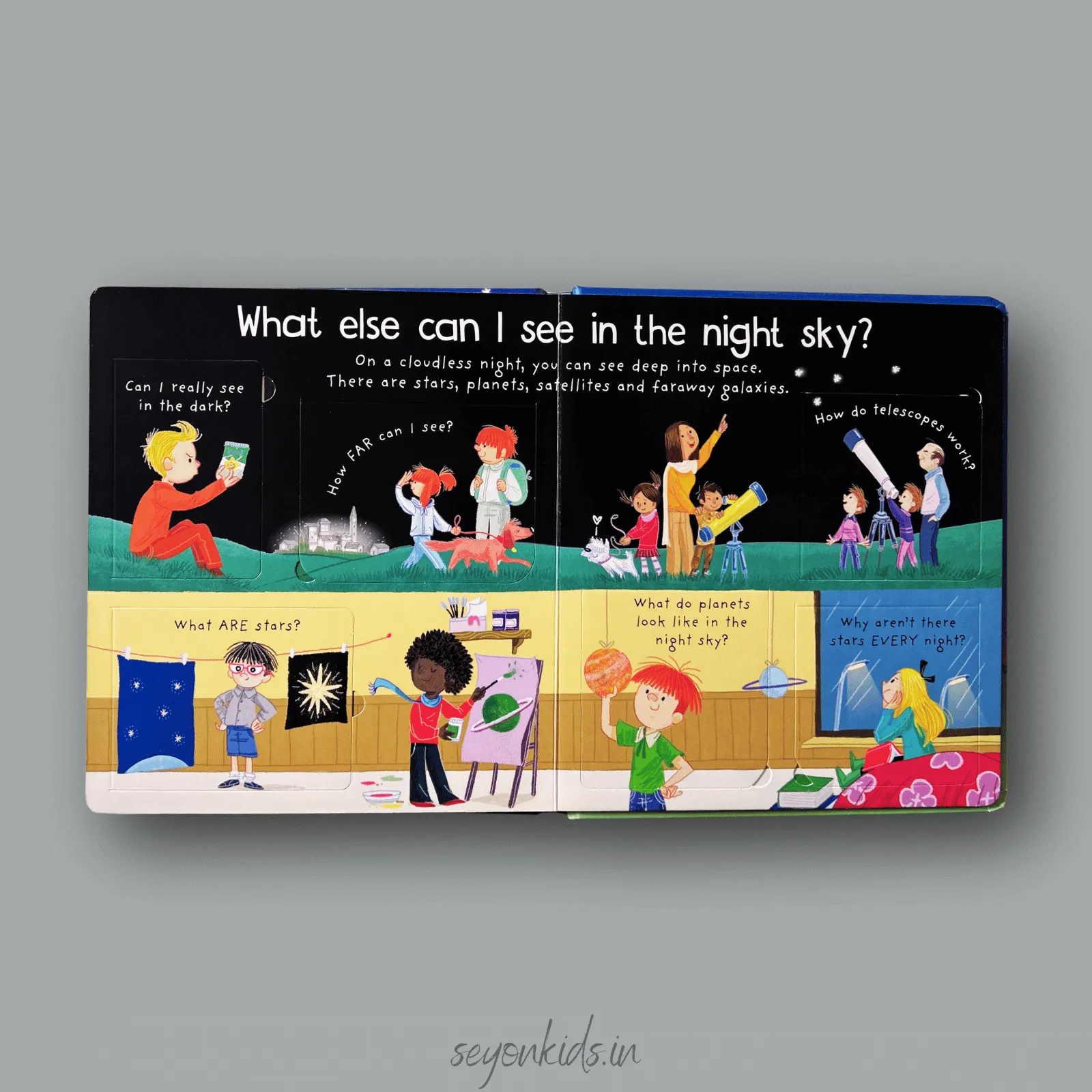 Usborne : Q & A : Why is it dark at night ?