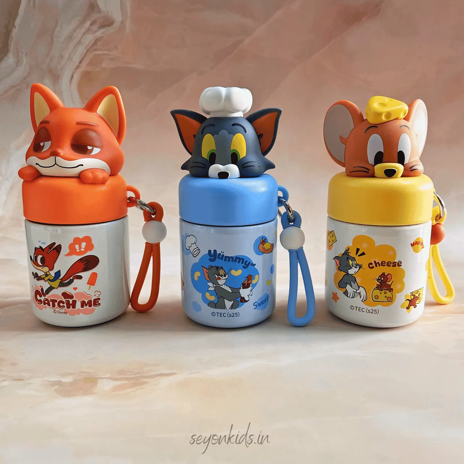 Cartoon food jars