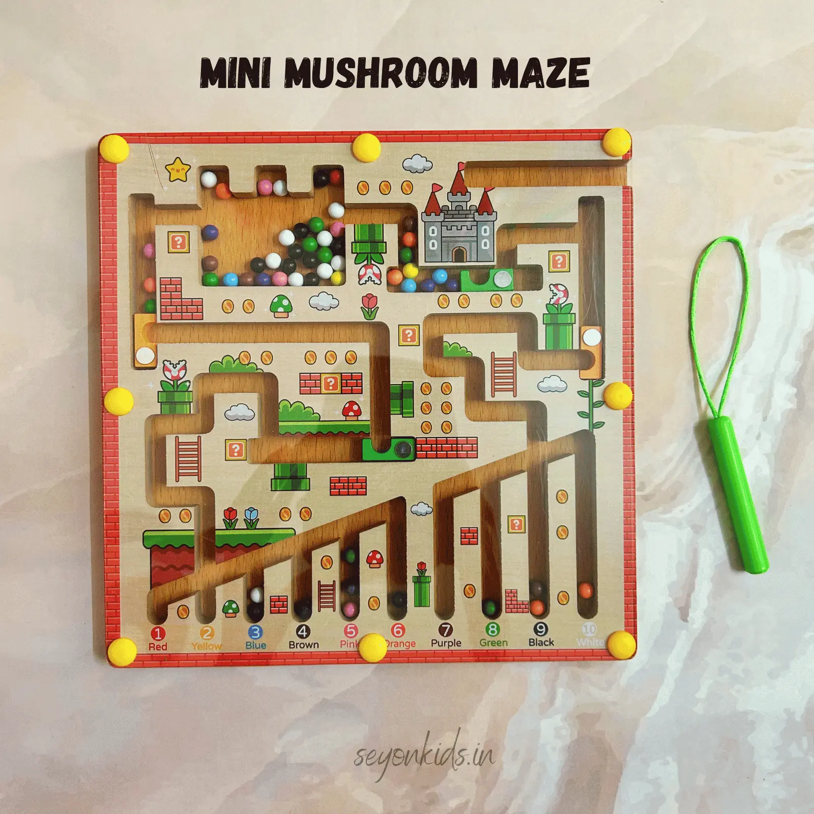 Mini Mushroom magnetic Maze