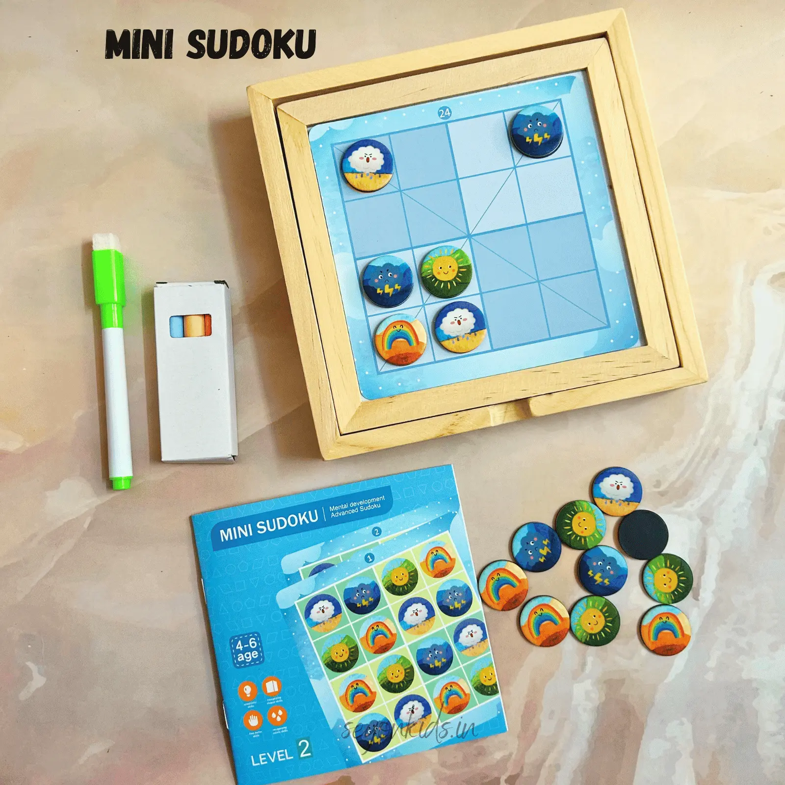 Wooden Mini Sudoku