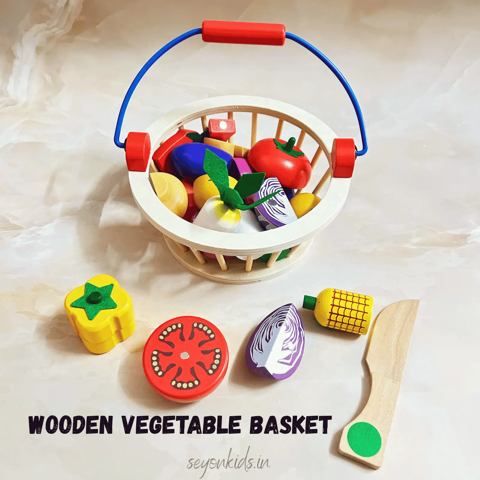 Wooden Vegetable Basket