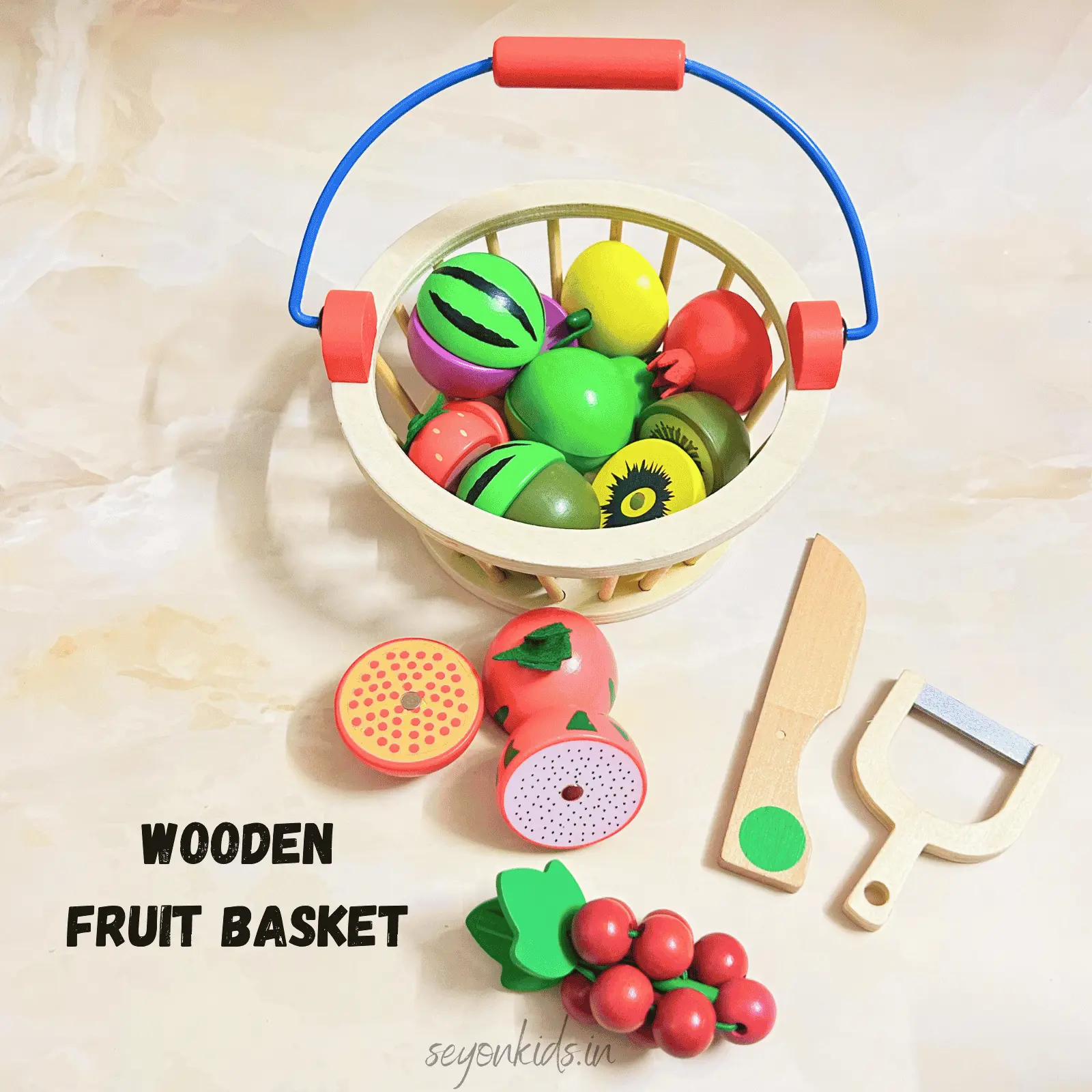 Wooden Fruit Basket
