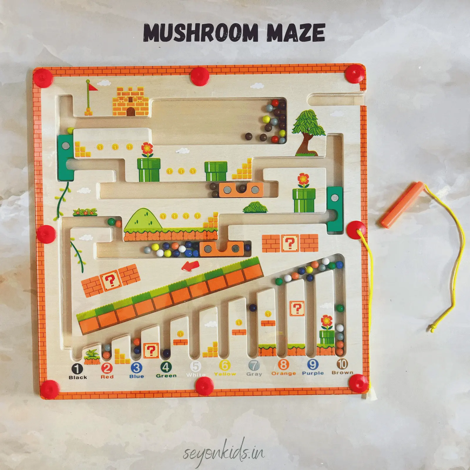 Mushroom Magnetic Maze