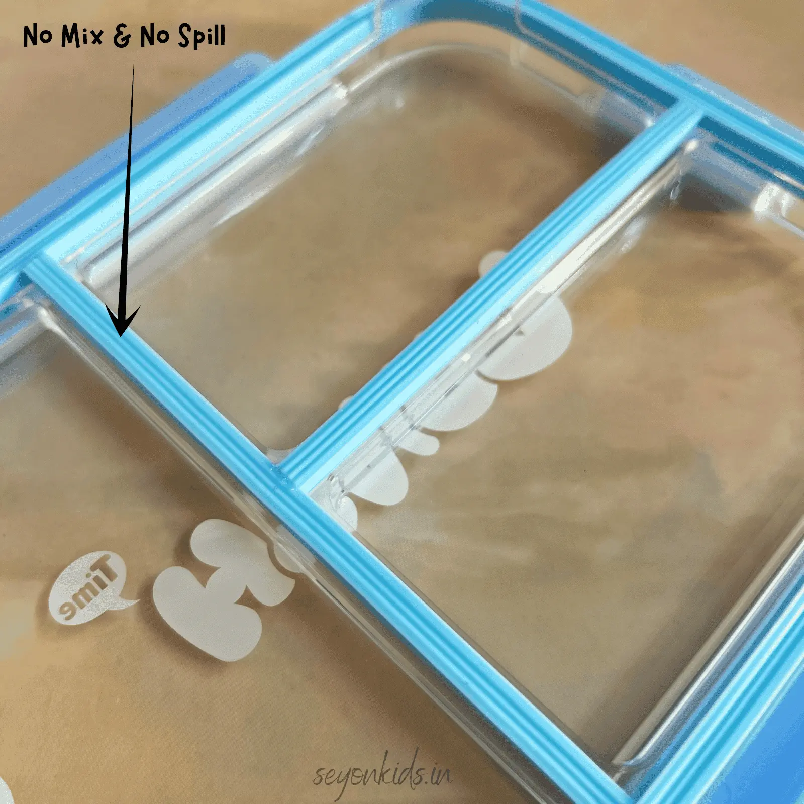 Plate Style 3 Compartment Bento Box