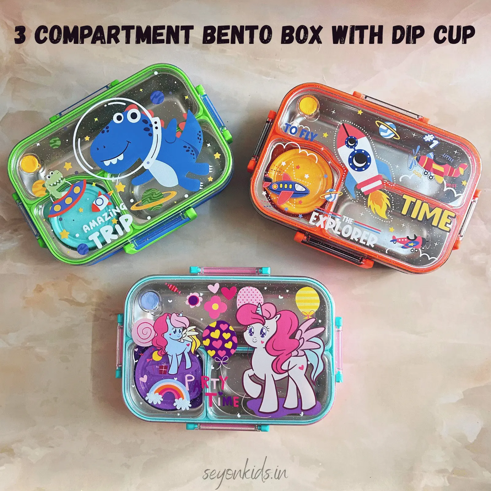 3 Compartment with Small Box