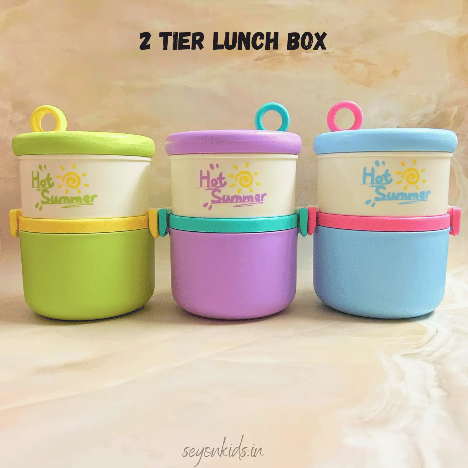 Hot Summer - Two Tier Lunch Box