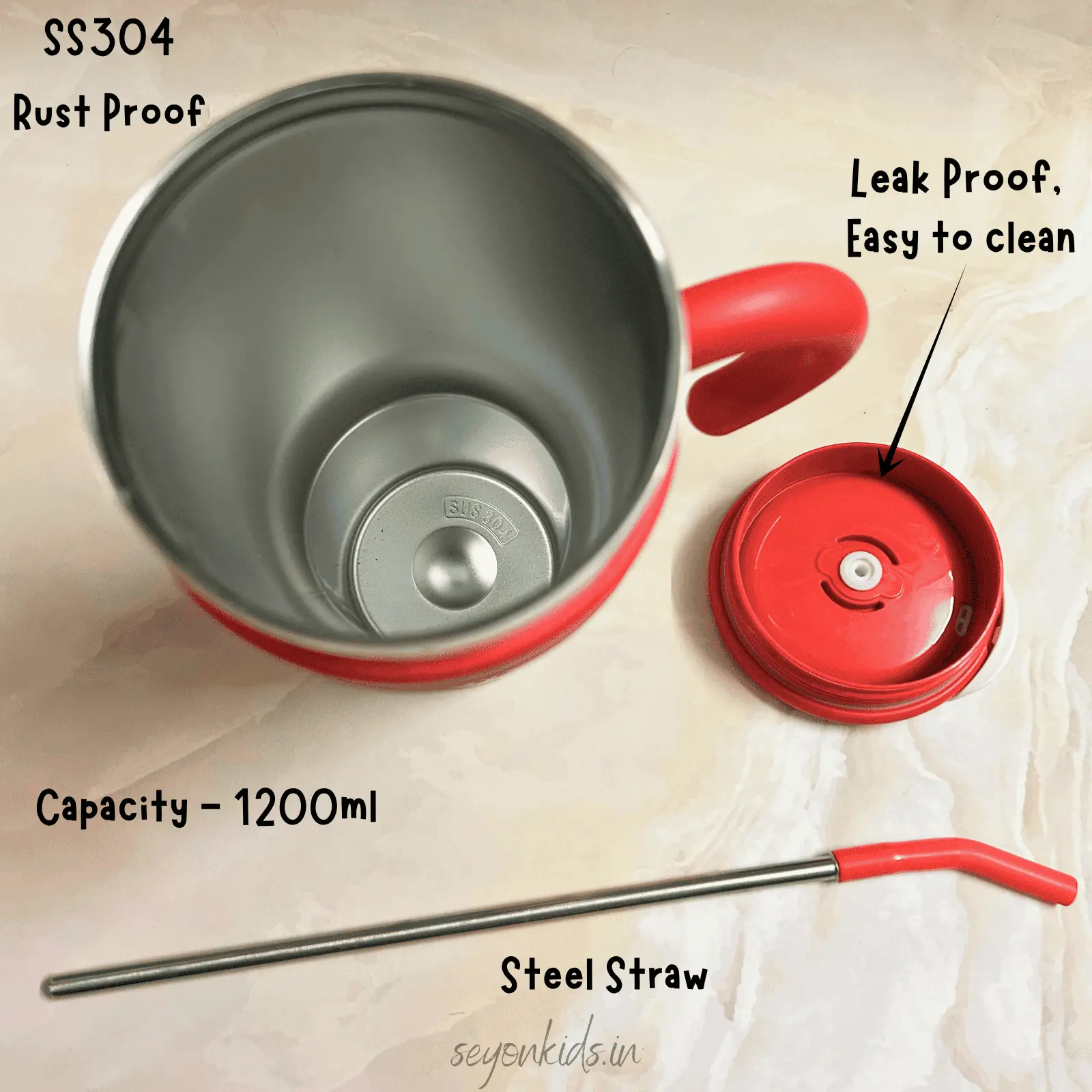 Disney tumbler with steel straw